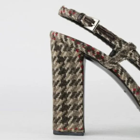 Prada Houndstooth Sling-Back Heels - Picture 6 of 10